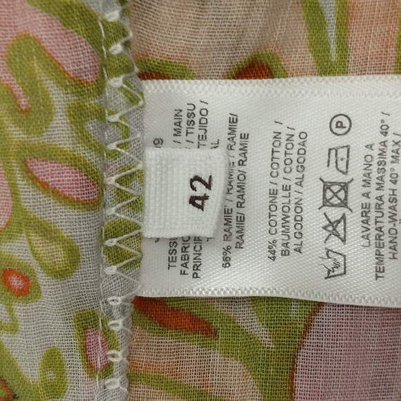 Maliparmi Wild Mod Print Lightweight Cotton Blazer Jacket Tropical Colorful Fun - Picture 10 of 14